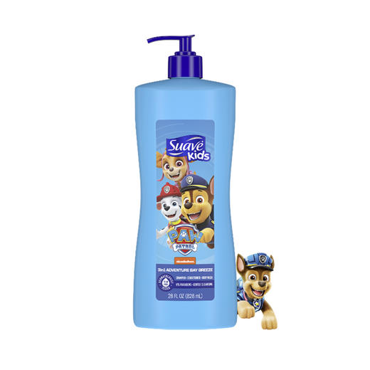 【跨境】Suave儿童洗发护发沐浴三合一汪汪队款828ml/瓶（效期：2027-06-01） 商品图0