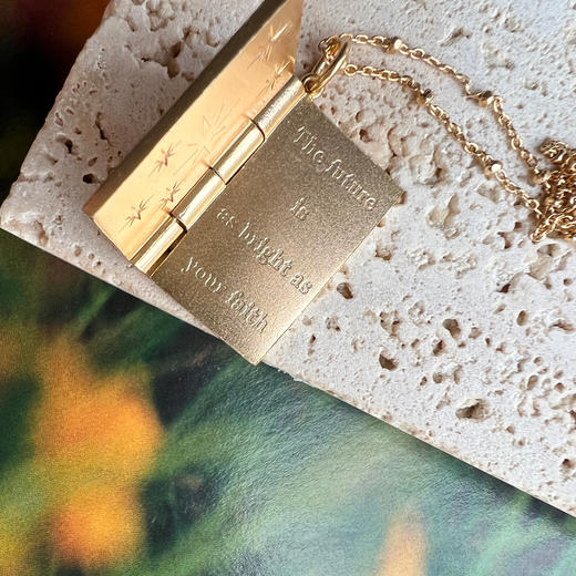 温莎珠宝 dear dairy书形态项链原创设计创意项链 商品图2