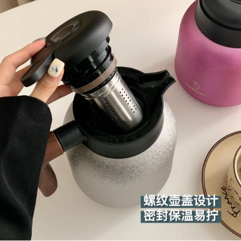 CUKELADA弱碱水钛保温壶 大容量 智能测温 按压出水 2色可选 商品图1