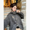 西遇中长款呢料外套女冬季新款单排扣双口袋设计高级感上衣SS141324 商品缩略图3