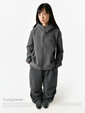 CryingCenter 毛呢绒深花灰分割外套夹克 哭喊中心