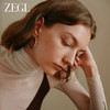 ZEGL金色素圈耳圈2024新款爆款大圈耳环女轻奢高级感银针圈圈耳饰 商品缩略图3