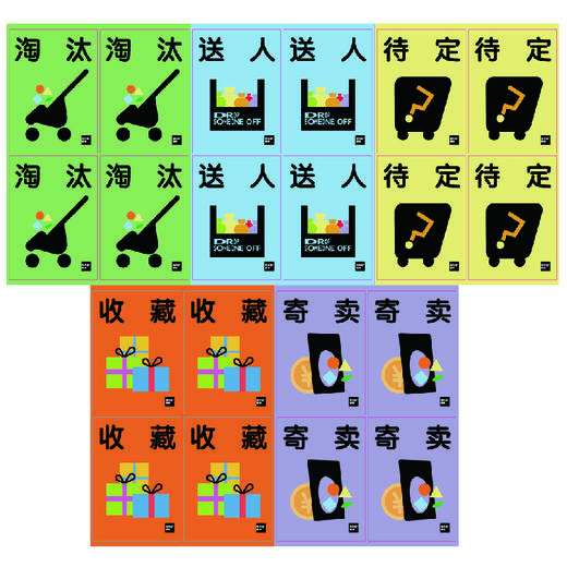 搬家贴纸 ：有效期、留置、搬走、淘汰、送人、待定，收藏，寄卖共18款 商品图2