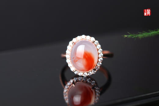 【甜宁】南红冰飘戒指 商品图0