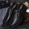 软皮男鞋男士商务正装皮鞋男时尚透气鞋英伦一脚蹬套脚休闲单鞋子 商品缩略图3