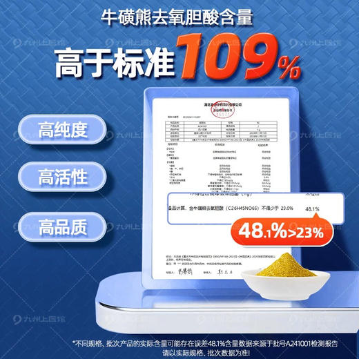【熊胆粉新客体验】九州上医馆金胆级熊胆粉中药饮片冻干粉0.1g*3瓶旗舰店 赠糯米纸胶囊 商品图2