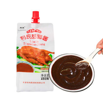 利民 甜面酱葱伴侣烤鸭蘸酱煎饼果子酱家用炸酱面酱老北京炸酱面450g /粮油调味 /调味品 /中式酱料 商品图4