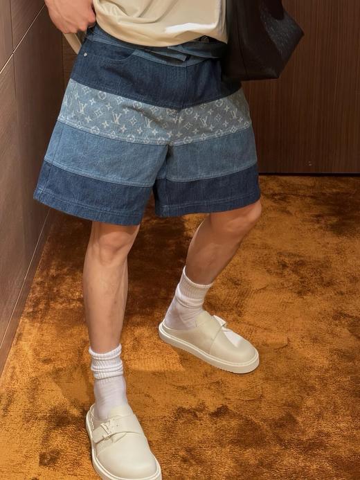 驴家 牛仔拼条短裤（JN） 商品图2