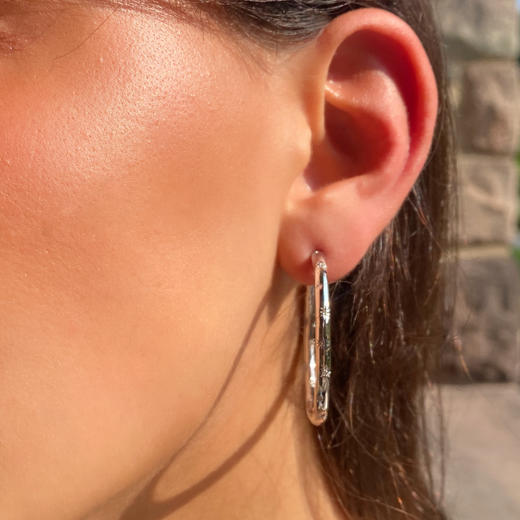 LHWINDSORCity of stars星光大环碎钻金银色欧美ins耳环LHWindsor 商品图5