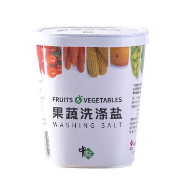 中盐 果蔬洗涤盐600g【食品级 专用】果蔬清洗 洗涤剂盒装 /粮油调味 /调味品 /盐 商品图0