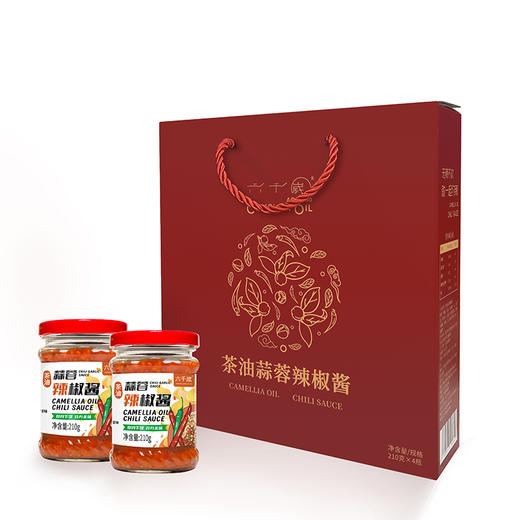 【破损包退】六千岁辣椒酱地道山茶油蒜蓉辣酱礼盒家用办公室下饭菜拌饭酱 商品图4