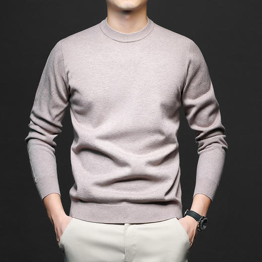 【精选】岸纾 一体成型舒适无痕科技混纺毛衣（八色）  纯色百搭针织衫无缝打底衫保暖舒适亲肤透气 商品图0