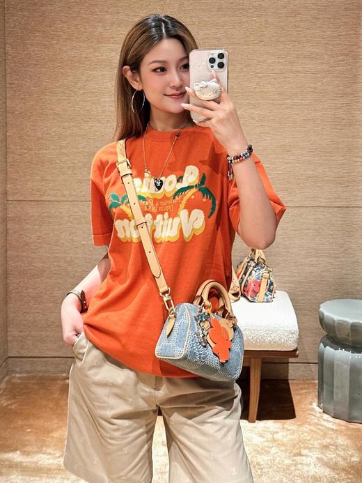 驴家 椰树提花圆领针织短袖（JN） 商品图3