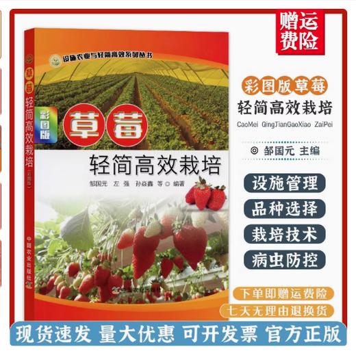 草莓轻简高效栽培 彩图版【官方正版，可开发票，下单时留开票信息和电子邮箱】 商品图0