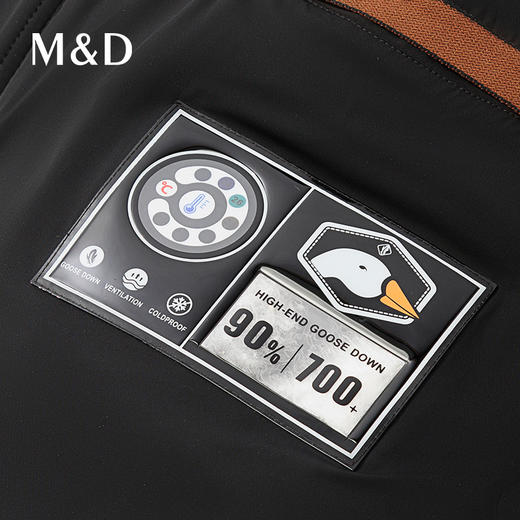 【名盾】白鹅绒长款羽绒服，高蓬松80%+白鹅绒，高织高密牛奶丝面料，保暖易打理M0DB25578B 商品图3