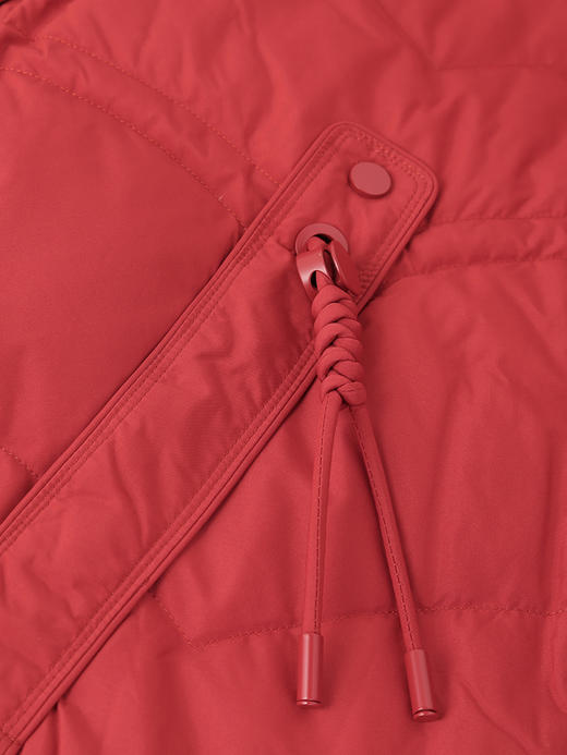 立领拼接袖羽绒服女2024年冬季新款加厚宽松90%鸭绒中长款外套 商品图2