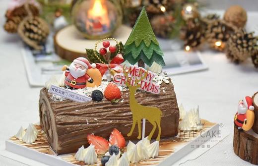 【圣诞树桩蛋糕】巧克力动物奶油、糯米蛋糕胚；焦糖糯米长树桩蛋糕，让浪漫圣诞节充满甜蜜和温暖~ 商品图2