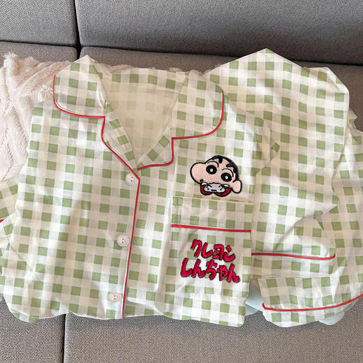 【时尚黄格子，少女心爆棚】春秋季新款黄色格子 少女凯蒂猫印花睡衣 时尚舒适长袖长裤-QQ 商品图13