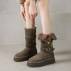 【预售5天】灰咖色厚底雪地靴女冬季新款两穿加绒加厚东北雪地棉鞋KYD&KK10900 商品缩略图1