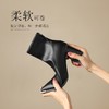 ZHR粗跟短靴2024新款加绒保暖皮靴切尔西女靴法式小短靴ins瘦瘦靴 商品缩略图2