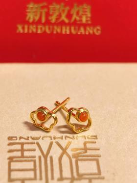 💗超显白的红玛瑙耳钉！中式复古气息满满 ~