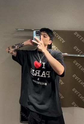 B家 爱巴黎印花圆领短袖（JN）