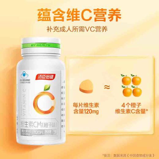 汤臣倍健维生素C片(橙子味)120片 商品图1