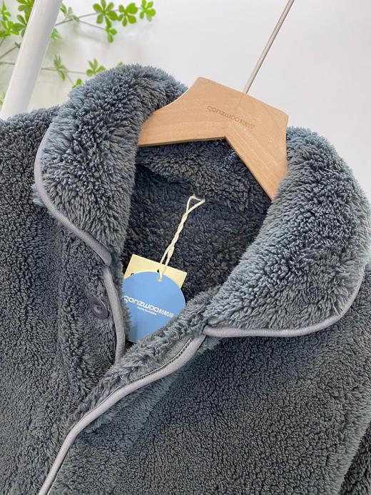 松植屋情侣款加厚泡泡珊瑚绒套装2026冬季男女睡衣保暖家居服棉服 商品图11