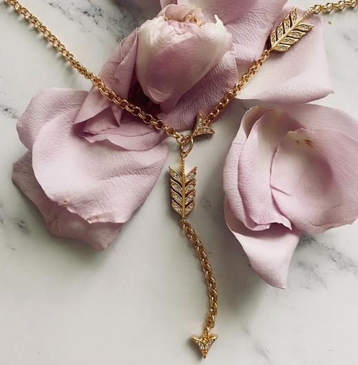 LHWINDSOR 古董感多种戴法箭头项链手链戒指套装 商品图6