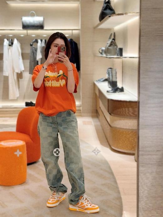 驴家 棋盘格直筒牛仔裤（JN） 商品图2