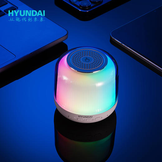 HYUNDAI-无线充夜灯音箱 YH-F019 商品图2