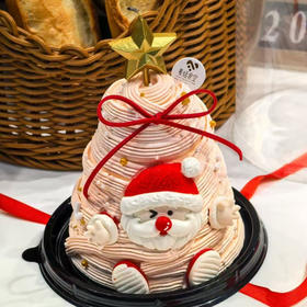 4英寸加高圣诞树（原味胚+草莓夹心）