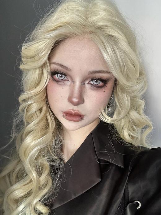 KiraFairy旗下 | 撕漫母神&银瞳玩偶&失控冰吻&天使恋痛  14.5mm白狮参考着色大直径  | 日抛 10片装 商品图6