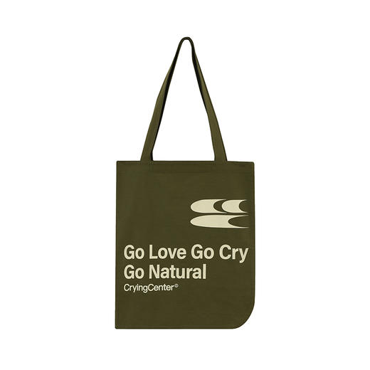 CryingCenter 去爱去哭去自然里 多色斜纹月牙帆布包 哭喊中心 商品图4