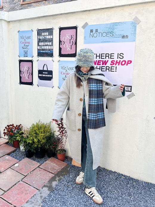 25特价 2412303    西太后 羊毛大衣+围巾（双面） 商品图2