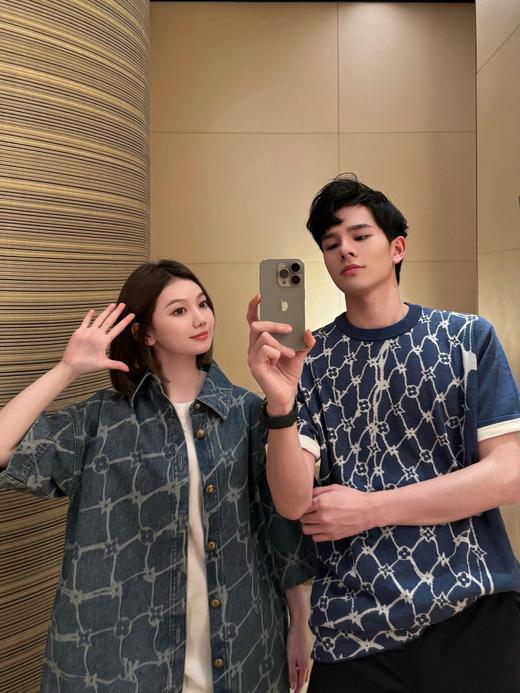 驴家 星空老花针织短袖官（JN） 商品图1