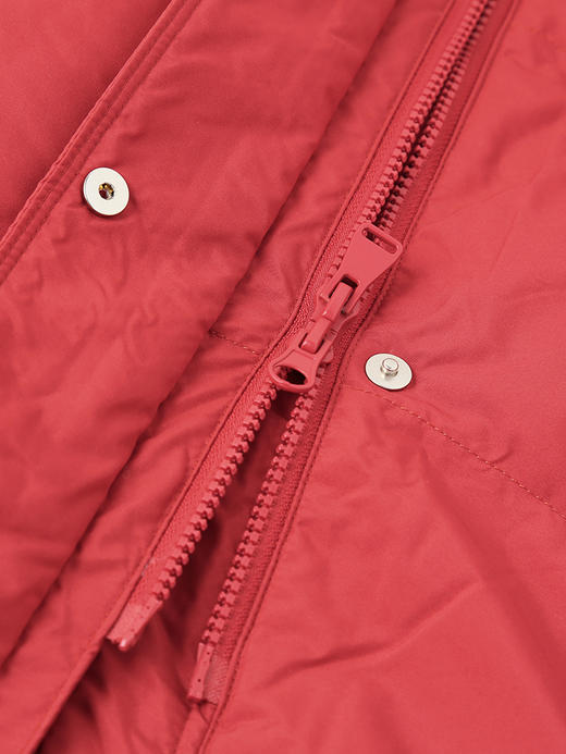 立领拼接袖羽绒服女2024年冬季新款加厚宽松90%鸭绒中长款外套 商品图3