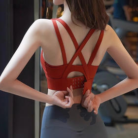 【147元任选3件】跃牌【蚂蚁运动】系列 固定杯运动内衣高强度防震收副乳瑜伽文胸X1356（活动产品，收货7天内支持退换）