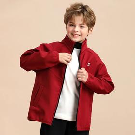 【5-15天发货】龙之涵 亲子款软软壳防风防水外套 中大童秋冬新款 婴幼儿A类标准 100-185码6色可选