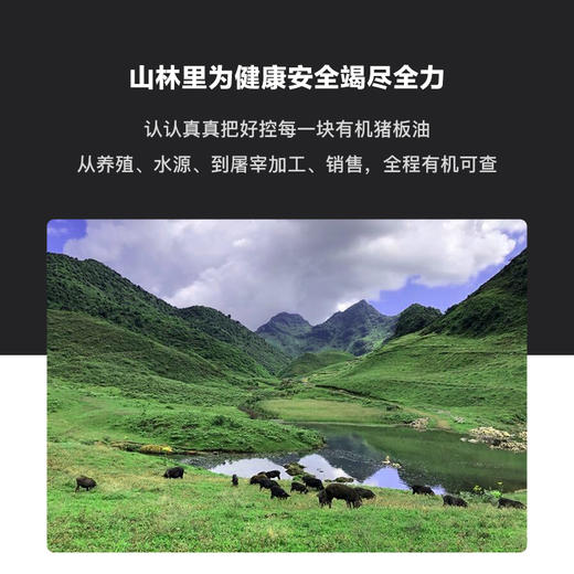 山林里有机草饲冷榨黑猪猪油 300g/500g 0反式脂肪 猪板油 商品图6