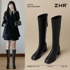 ZHR长筒靴女靴2024秋冬新款不过膝显瘦高筒靴小个子英伦骑士靴 商品缩略图0