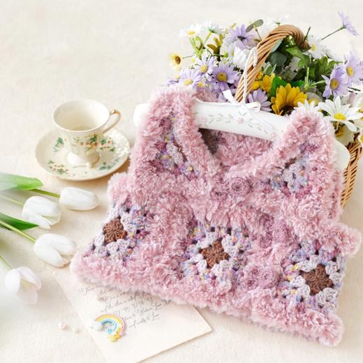 苏苏姐家暖绒钩针马甲手工diy编织钩针毛线团自制上衣材料包冬 商品图1