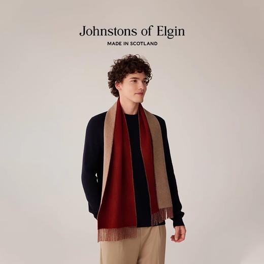 Johnstons of Elgin纯羊绒双面宽幅围巾 纯色 商品图9