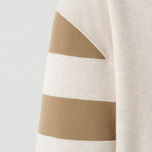 (2件9折)(多色)【Roots】CABIN拼接连帽舒适套头卫衣 女士 商品图6