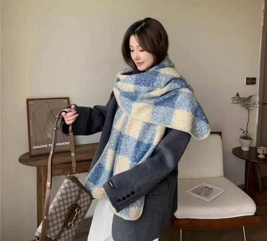 王牌口碑burberry深度水波纹经典羊绒格子围巾(TL) 商品图1