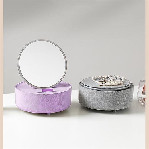 HYUNDAI-多功能无线充化妆镜音箱YH-F166 灰色 商品图4