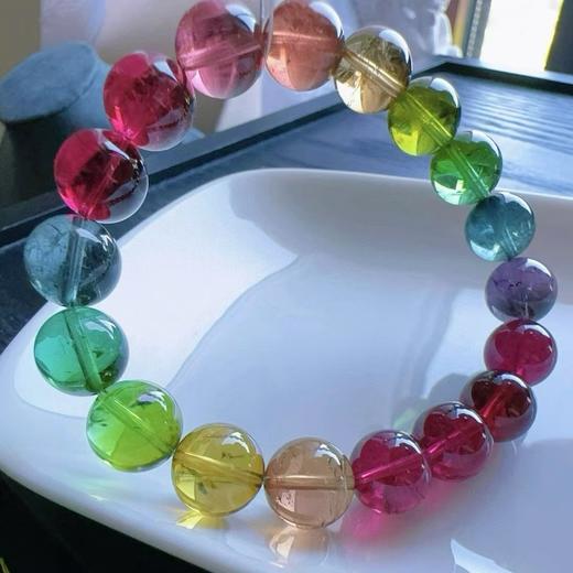 9mm-10mm单圈彩虹碧玺手串 商品图2