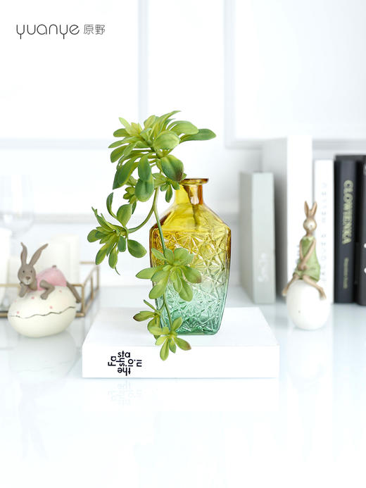 仿真绿植花艺假花餐桌摆件客厅小摆设盆栽简约多肉家居茶室装饰 商品图1