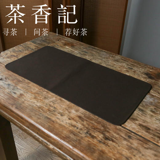 茶香记 单面香云纱蓝宝相茶席布宝相花一人席复古撞色百搭质感十足 商品图3