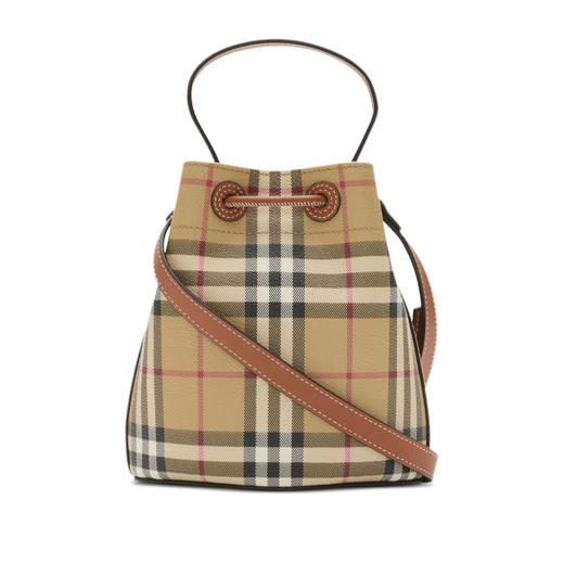 【一】BURBERRY 巴宝莉 女士迷你 TB 水桶包 格子色 8100486 A9534 商品图2
